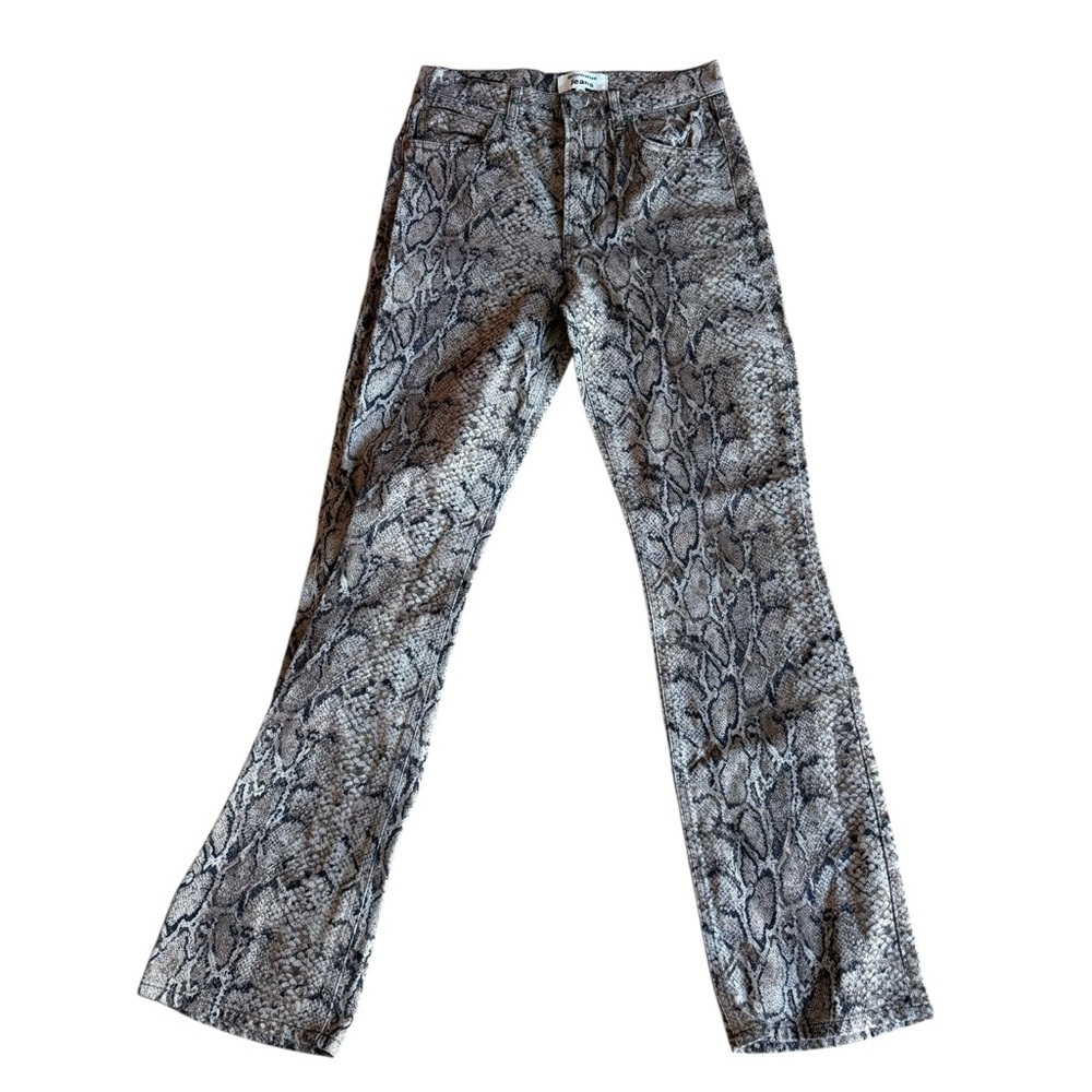 Reformation Peyton Snake Print Bootcut Jeans Pants size 28